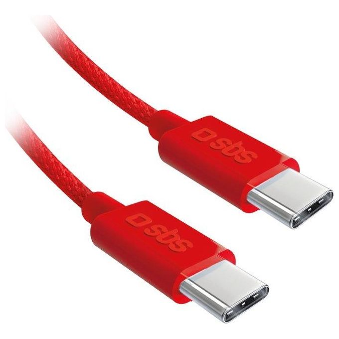 Sbs Cavo Usb-C 2.0 PD 60W Rosso
