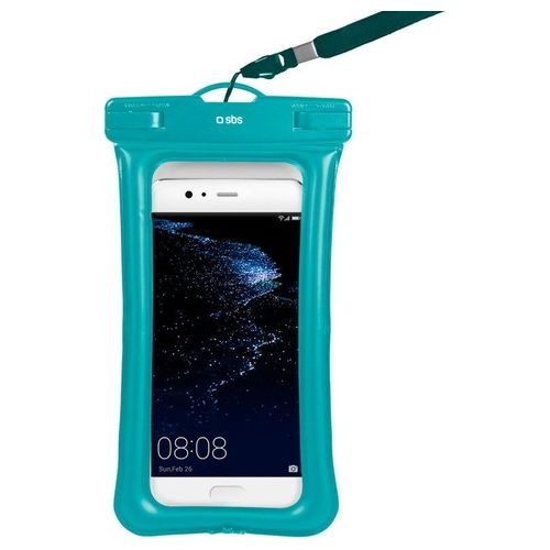 Sbs Custodia Impermeabile Galleggiante per Smartphone fino a 5,5" Azzurro