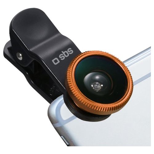 Sbs Kit Lenti Universali per Smartphone a Clip (Fish Eye, Macro, Wide angle)