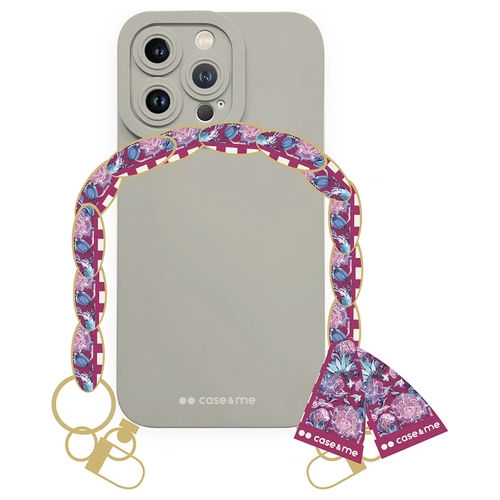 Sbs Lady Case con Catena da Polso e Foulard per Iphone 14 Pro Avorio