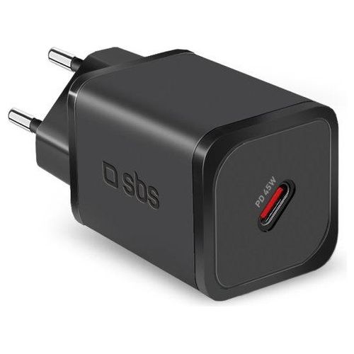 Sbs Mini Wall Charger 45W Caricabatterie 1xUSB-C GaN Power Delivery
