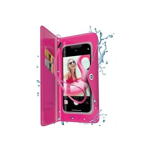 Sbs Pink Splash Wallet per Smartphone fino a 6.8" Splash Resistant