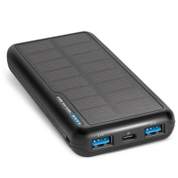 Sbs Power Bank con Pannello Solare da 10.000mAh Fast Charge