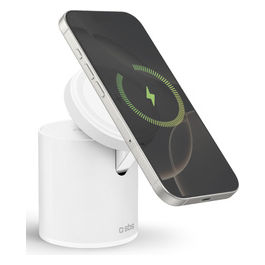Ricarica Wireless 2 in 1 con Stand Pieghevole
