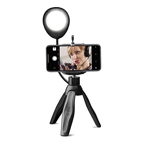 Sbs Selfie Tripod Treppiede con Luce e Telecomando Wireless