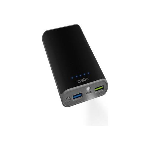 Sbs TTBB78002UQC3 Power Bank Quick Charge con Funzione Torcia