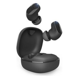 Twin Buddy Water Resistant Auricolari con Base di Ricarica Nero
