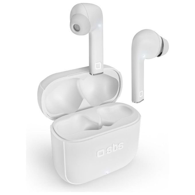 Sbs TWS Beat Free Auricolari TWS Base di Ricarica da 200mAh Bianco