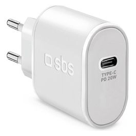 Sbs Wall Charger Caricabatterie Usb Tipo-C Bianco