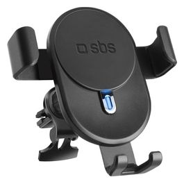 Sbs Wireless Charge Holder Supporto Auto con Ricarica Wireless Chiusura a Gravita'
