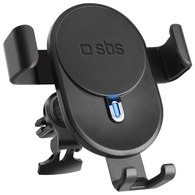 Sbs Wireless Charge Holder Supporto Auto con Ricarica Wireless Chiusura a Gravita'