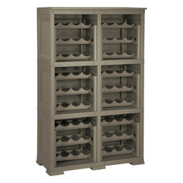SCAFFALE P.BOTTIGLIE, 72 BOT. colore WENGE