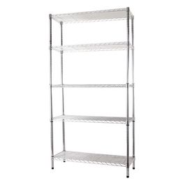 Scaffali Acciaio Cromato 5 Piani 90X35Xh180 