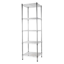 Scaffali Acciaio Cromato 5 Piani 45X45Xh150