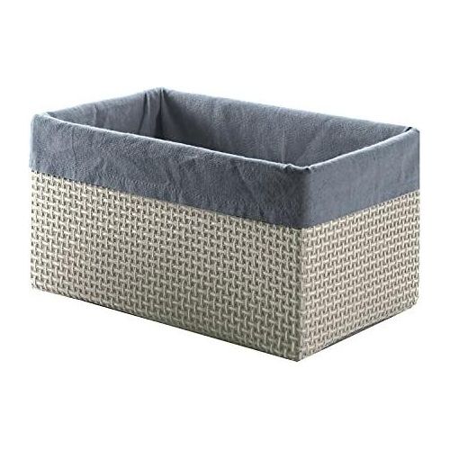 Gedy Scatola Lavanda Richiudibile Media Lavanda Grigio Rafia 16,5x31x19 Cm