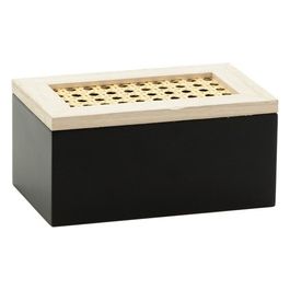 Scatola Rettangolare Portatutto Vienna in Mdf e Plastica 16,5X8X10 cm