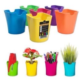 Bicchiere Portapenne in PP Colori Fluo