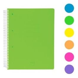 Confezione 12 Quaderni a Spirale 5mm 70 Fogli Fluo