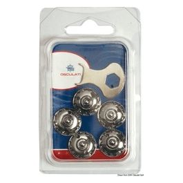 Blister 5 maschi Loxx a ghiera inox 