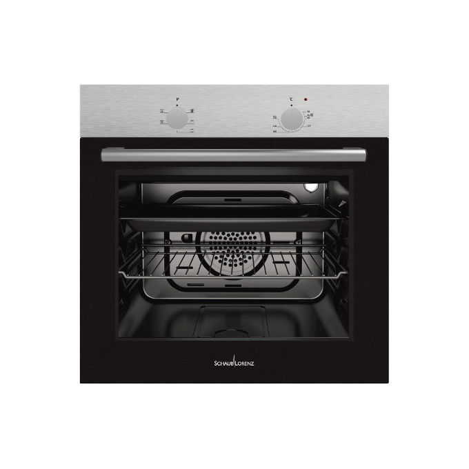 Schaub Lorenz SSFE6X5N Forno Elettrico Multifunzione 5 Funzioni Inox-Nero Da Incasso con Grill