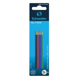 Schneider Confezione 5 Refill per Penna a Sfera Take 4 Assortiti