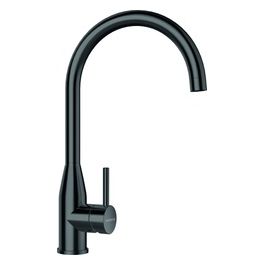 559000GUM Kavus Colore Miscelatore in Acciaio Inox Massiccio Canna Alta Curvata Saving Apertura 90 Gradi