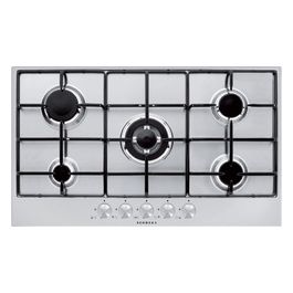 Schock by PC90AV80 Piano Cottura Silver 5 Fuochi Inox