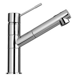 Schock Aquaflex 80 Miscelatore monocomando con canna a tubo girevole 120° e doccetta estraibile Cromo SXFLEX80