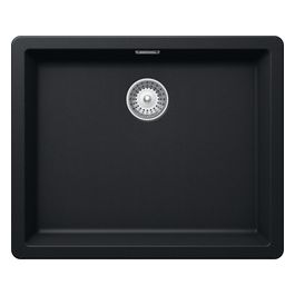Schock by Galaxy N100L Lavello Cristadur Plus da incasso Sottotop Vasca Nero Puro 56x46cm GALN100LA84