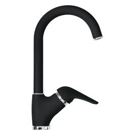 Schock Aquamax 13 Miscelatore monocomando con bocca orientabile e canna alta girevole 360° Nero 40160.13