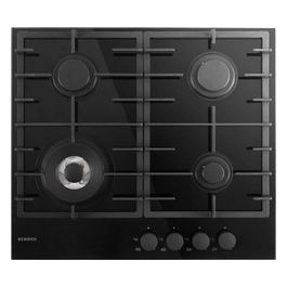 Schock CRYSTAL PC60 1 T Piano cottura a gas cm 60 cristallo nero