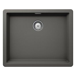GALN100LA91 Galaxy N100l Lavello 1 Vasca Cristadur Premium Sopratop 556x456mm Silverstone