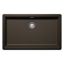 GALN100XLA87 Galaxy N100xl Lavello 1 Vasca  Cristadur Premium  Sopratop con Bordo Funzionale per Accessori 750x456mm Bronze
