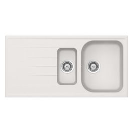 LITD150A16N Lithos D150 Lavello 1  1/2 Vasca  Gocciolatoio Reversibile 1000x500mm New Alumina