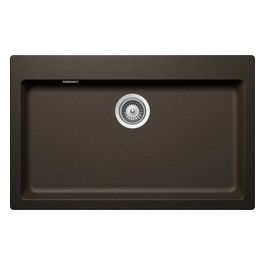 SIGN100A87 Signus N100 Xl Lavello 1 Vascone Banco Rubinetteria 790x500mm Bronze