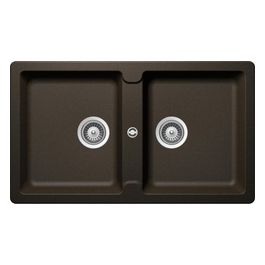 SIGN200EA87 Signus N200e Lavello 2 Vasche Uguali 860x500mm Bronze
