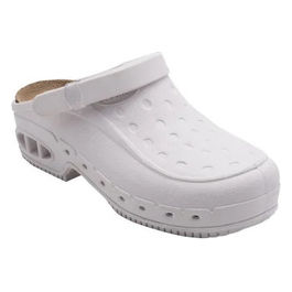 Zoccoli Professionali Unisex Bianchi in TPR con Soletta Removibile Taglia 36