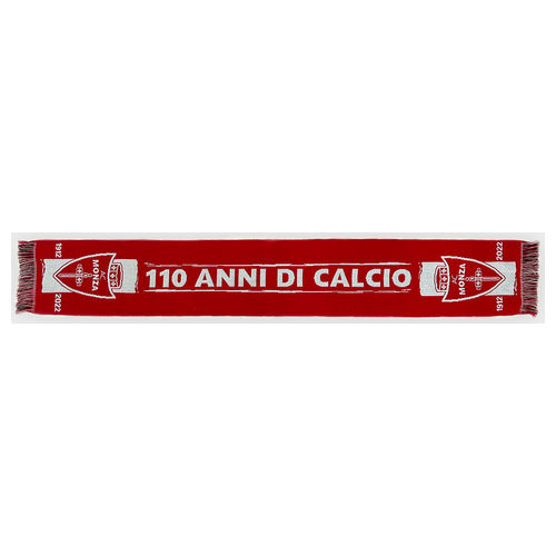 Sciarpa celebrativa ''110 ANNI DI CALCIO'' Colore Rossa