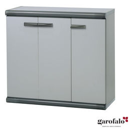 SCIK ECO (MULTIUSO MODULARE) - MOBILE H. 90 CON CONTENITORI PER RACCOLTA DIFFERENZIATA - COLORE: GRIGIO / GRIGIO SCURO