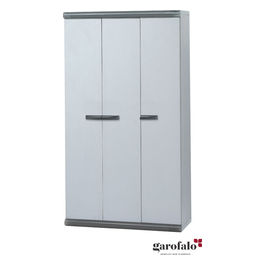 SCIK ECO (MULTIUSO MODULARE) - MOBILE H. 170 CON MENSOLE E PORTASCOPE - COLORE: GRIGIO / GRIGIO SCURO