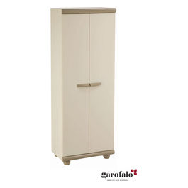 SCIK (MULTIUSO MODULARE) - MOBILE H. 170 CON MENSOLE - COLORE: BEIGE / TORTORA