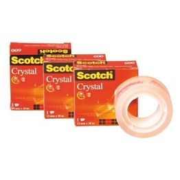 Scotch Confezione 12 nastro Trcrystal600 19mmx10m