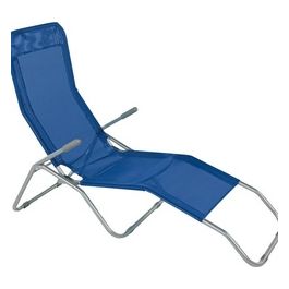 Sdraio Formentera Basculante In Acciaio E Textilene 450 Gr m² - Colore Blu