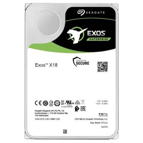 Seagate Exos X18 ST12000NM005J HDD Crittografato 12Tb Interno SAS 12Gb/s 7200 rpm buffer: 256Mb Self-Encrypting Drive (SED)