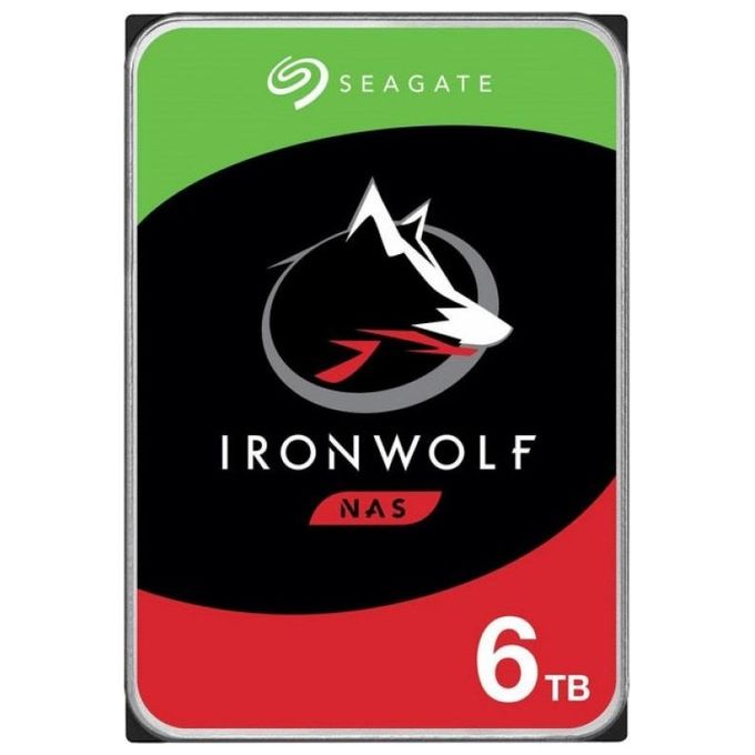 Seagate IronWolf ST6000VN001 Hard Disk 6Tb Interno 3,5'' SATA 6Gb-s 5400rpm Buffer 256Mb