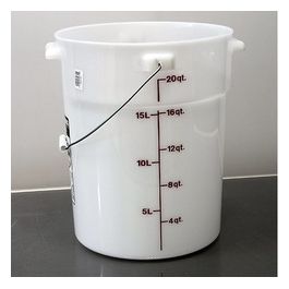 Secchio lavapavimenti bianco con manico Lt 21