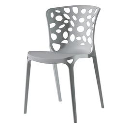 Sedia Ade in Polipropilene 55X50Cm/H83Cm Grigio Scuro