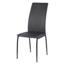Set 4 Sedie Bea in Similpelle 42,5X57,5Cm/H102Cm Nero