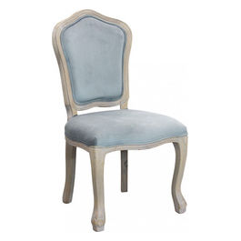 Sedia Charlene In Velluto Grigio