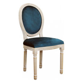 Sedia Constance In Velluto Blu
